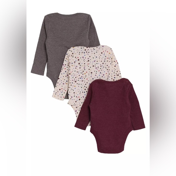 3FOR$12 Baby Girl Grow-with-Me Set 3pk Onesies/Bodysuits - Picture 3 of 7